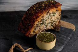 Herb roasted Pork Roast with Tuscan Herb Gremolata