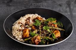 Sesame Tofu and Broccoli Bowl
