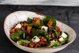 Roasted Chickpea and honey glazed butternut salad